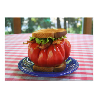 Foto Bacon, Alface e Sanduíche Gigante de Tomate