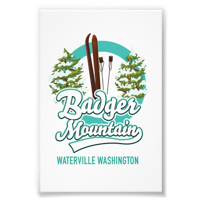Foto Badger Mountain Waterville Logotipo do Washington  (Frente)