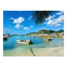 Baía de excelentes em Philipsburg, Sint Maarten