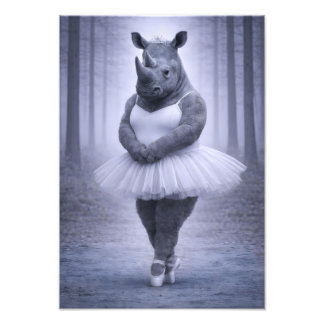 Foto Bailarina de Rinoceronte na Floresta Nebulosa