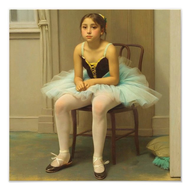 Foto Bailarina descansando después de la clase de baile (Frente)