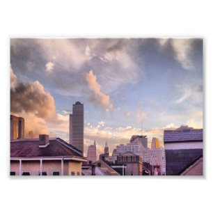 Foto Bairro francês no dia nebuloso