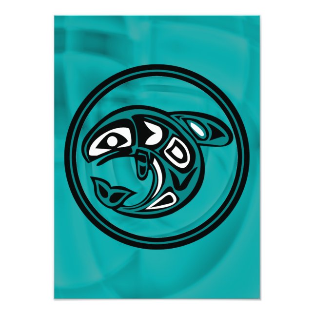 Foto Baleia Orca Nativa Americana (Frente)