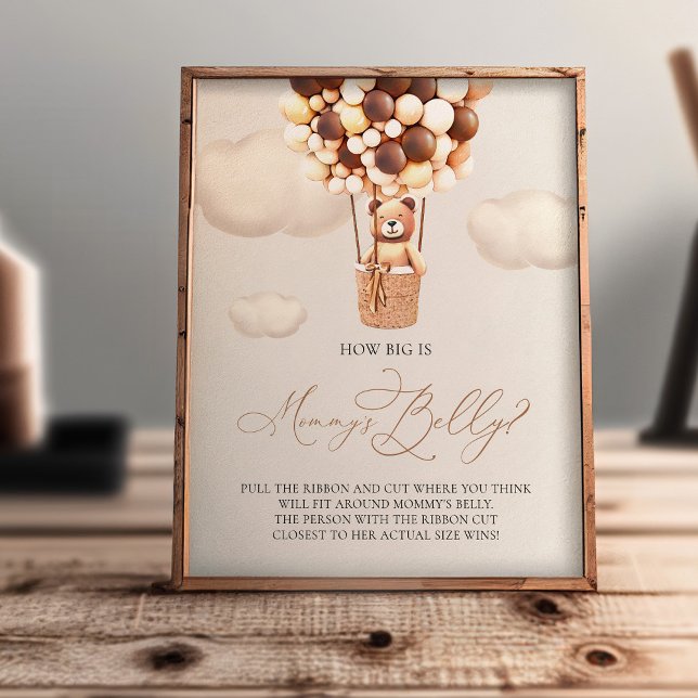 Foto Balões de Urso - O tamanho é a Mamãe Belly - Sinal (Criador carregado)