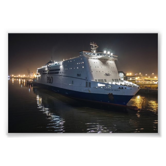 Foto Balsa P&O Pride of Hull à Noite (Frente)
