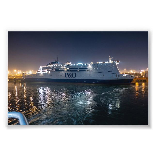 Foto Balsa P&O Pride of Hull à Noite (Frente)