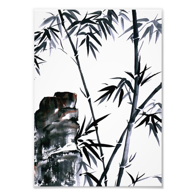 Foto Bambu com pedra (Frente)