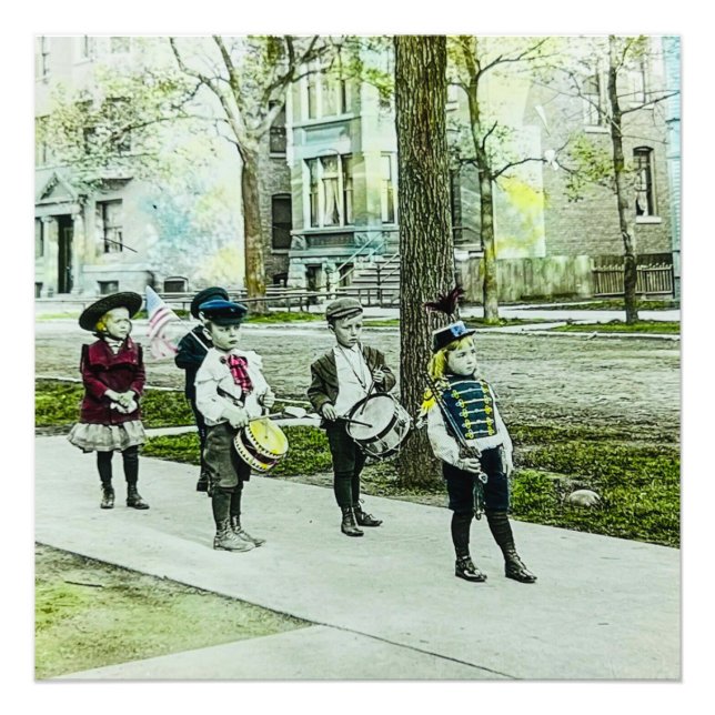 Foto Banda Patriótica de Lanterna Mágica de Lanterna (Frente)