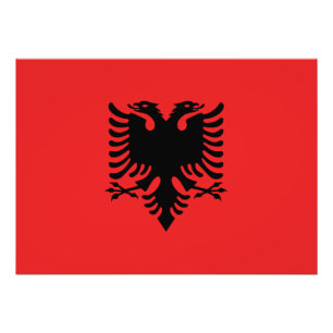Foto Bandeira albanesa patriótica