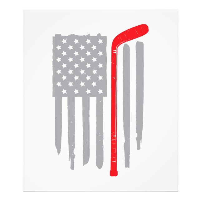 Foto Bandeira americana de hóquei (Frente)
