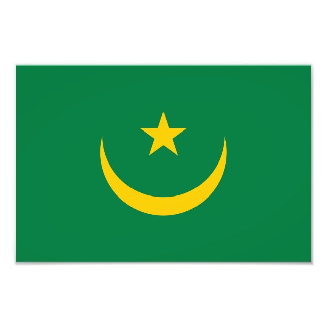 Foto Bandeira Antiga da Mauritânia (Frente)