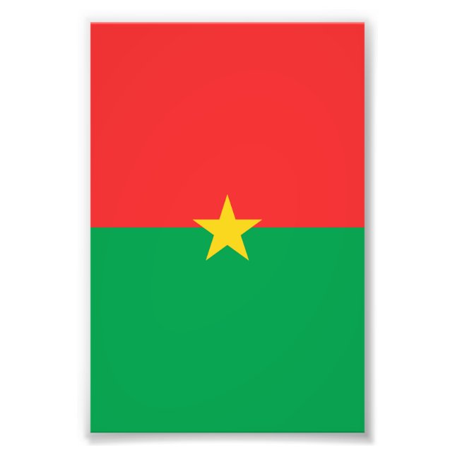 Foto Bandeira Burkina Faso (Frente)
