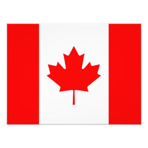 Foto Bandeira canadense do l'Unifolié vermelho da folh