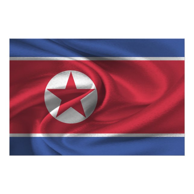 Foto Bandeira da Coreia do Norte (Frente)