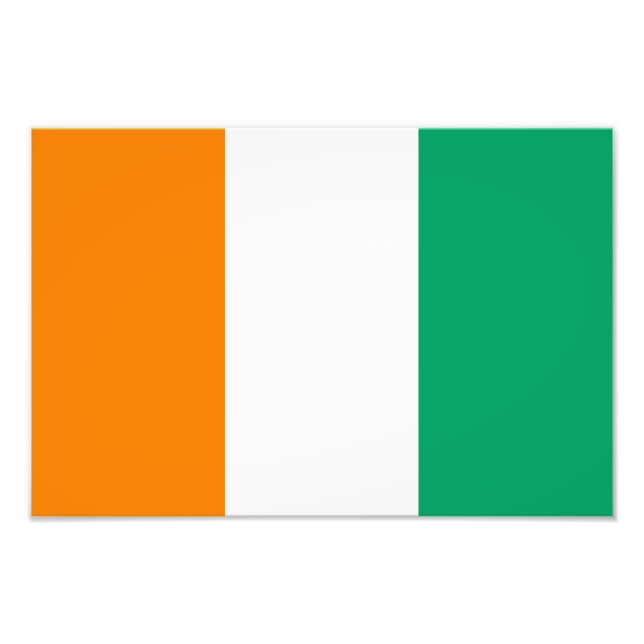 Foto Bandeira da Costa do Marfim (Frente)