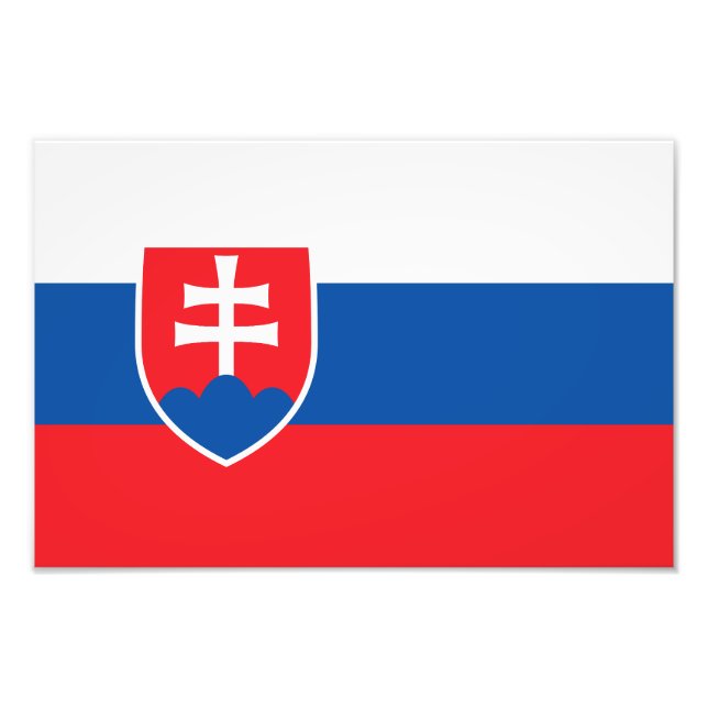 Foto Bandeira da Eslováquia (Frente)