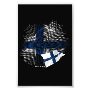 Foto bandeira da Finlândia