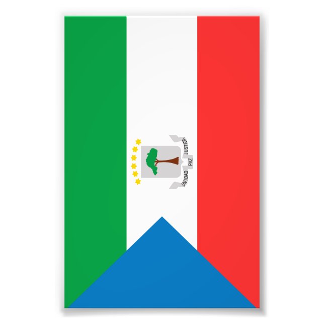 Foto Bandeira da Guiné Equatorial (Frente)