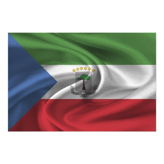 Foto Bandeira da Guiné Equatorial (Frente)