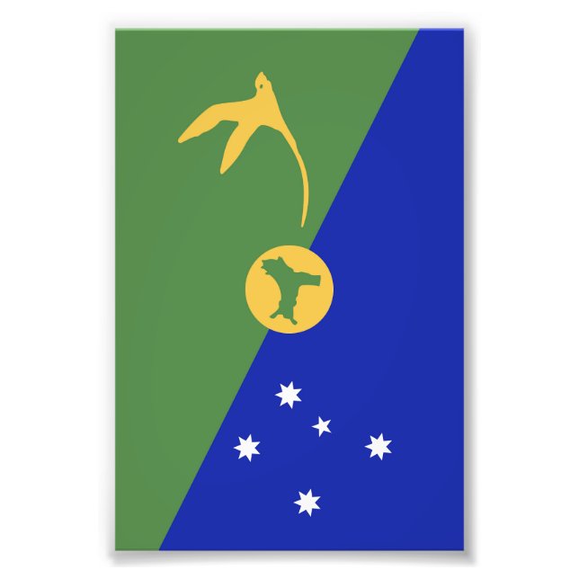 Foto bandeira da Ilha do Natal (Frente)