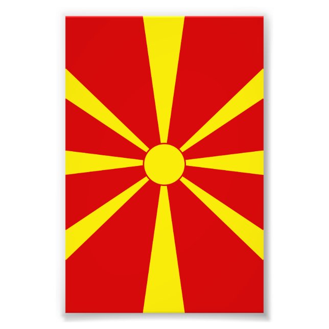 Foto Bandeira da Macedônia do Norte (Frente)