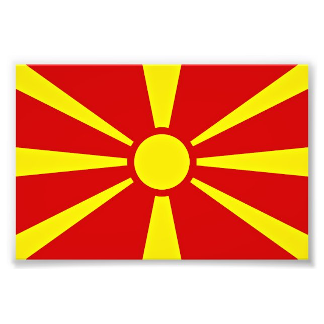 Foto Bandeira da Macedônia do Norte (Frente)