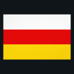 Foto Bandeira da Ossétia do Sul<br><div class="desc">Bandeira patriótica da Ossétia do Sul</div>