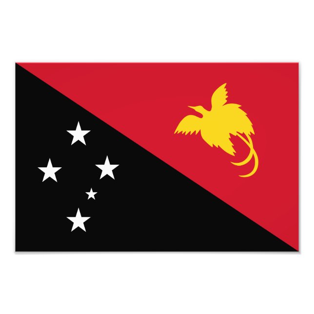 Foto Bandeira da Papua-Nova Guiné (Frente)