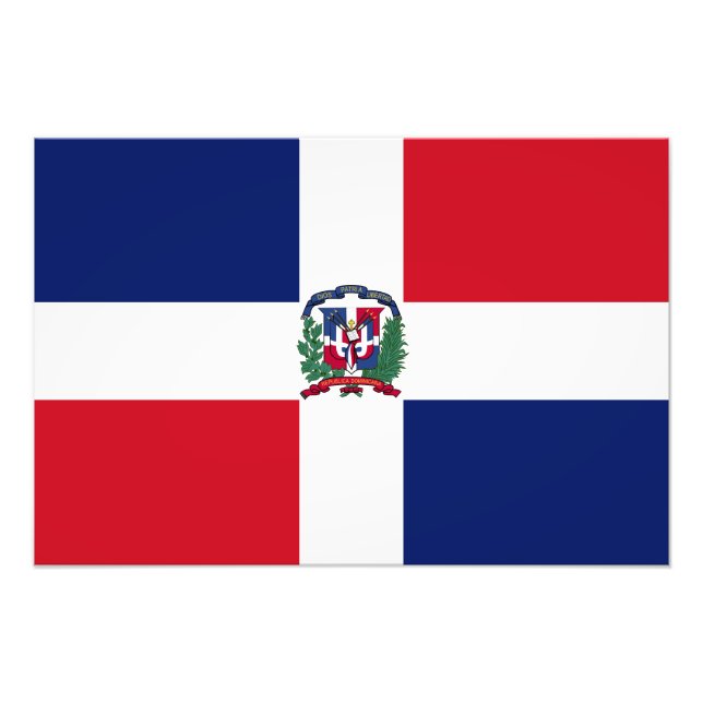 Foto Bandeira da República Dominicana (Frente)