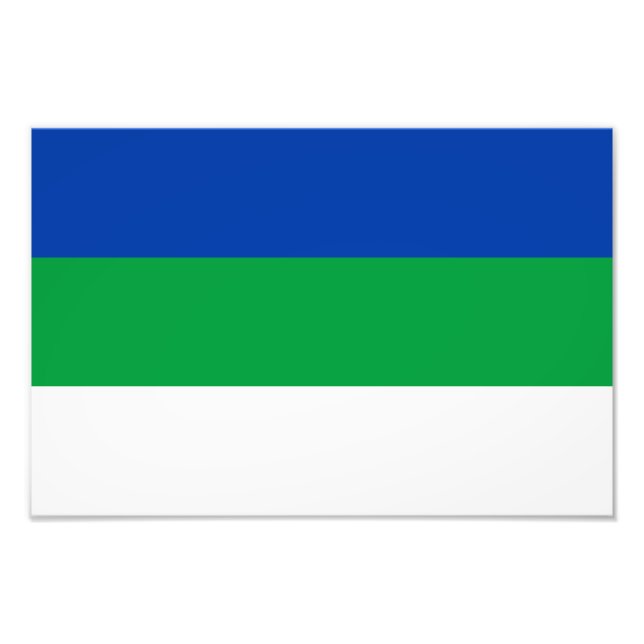 Foto Bandeira da República Komi (Frente)