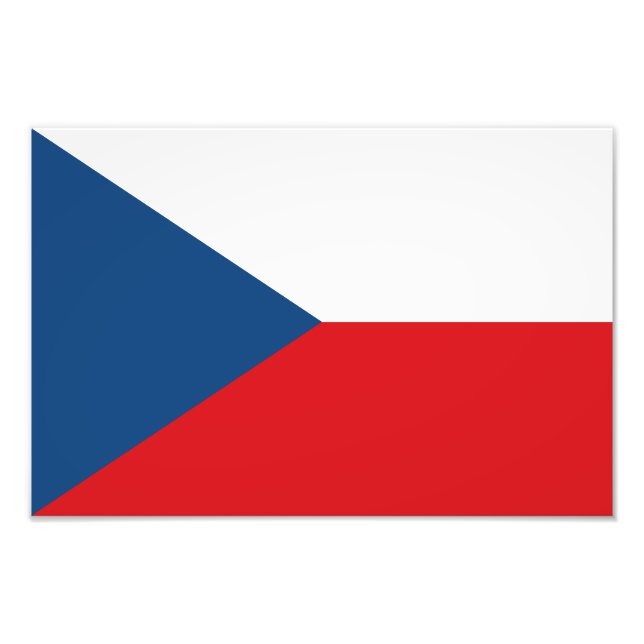 Foto Bandeira da República Tcheca (Frente)