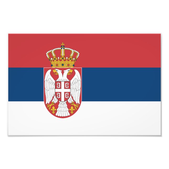 Foto Bandeira da Sérvia (Frente)
