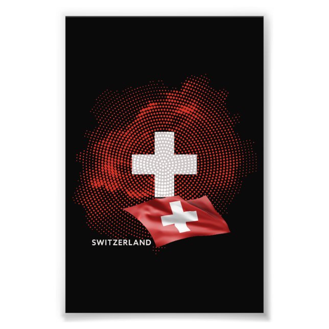 Foto bandeira da Suíça (Frente)