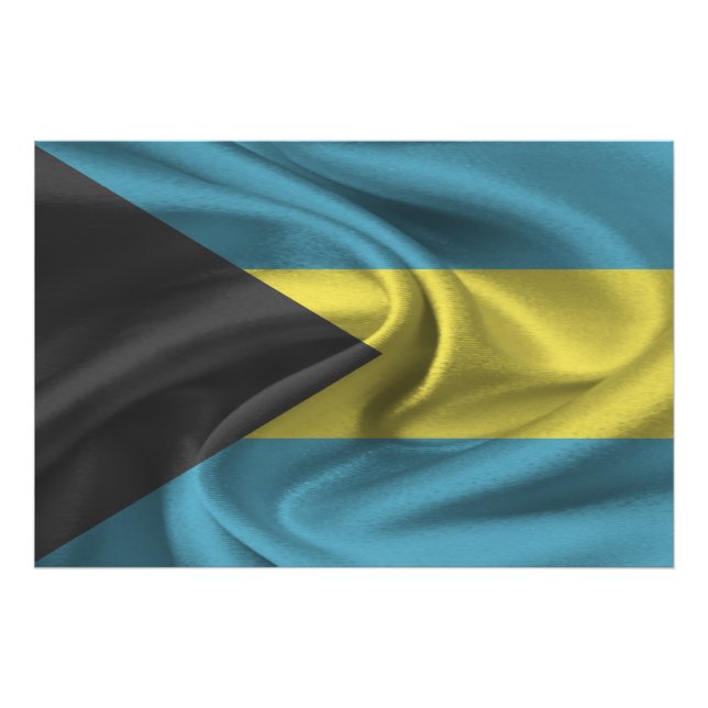 Foto Bandeira das Bahamas (Frente)