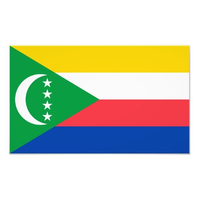 Foto Bandeira das Comores (Frente)