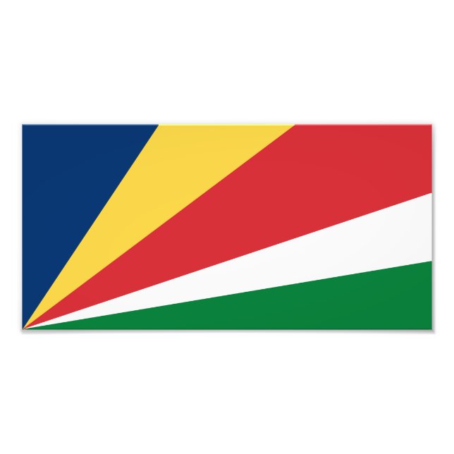 Foto Bandeira das Seychelles (Frente)