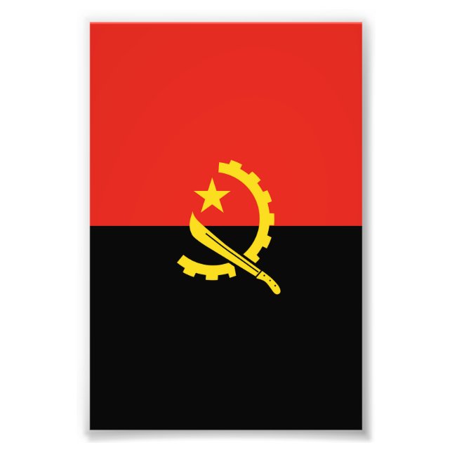 Foto Bandeira de Angola (Frente)