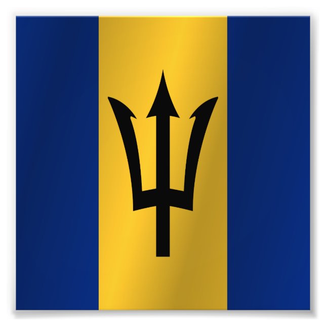 Foto Bandeira de Barbados (Frente)
