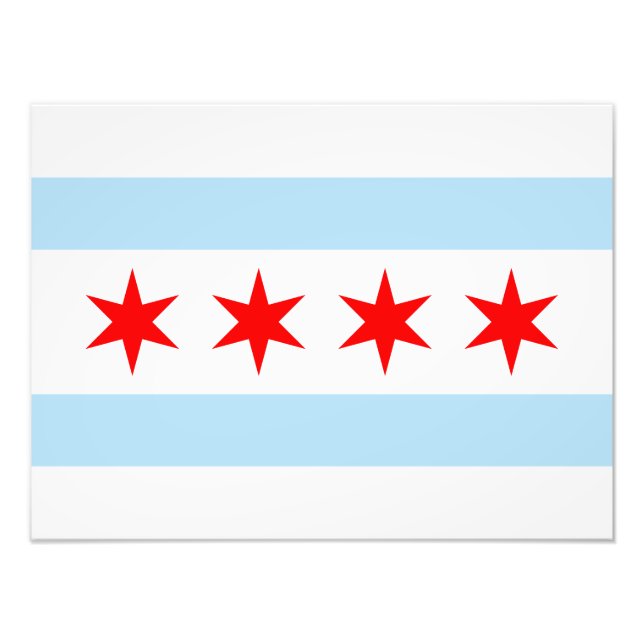 Foto Bandeira de Chicago (Frente)
