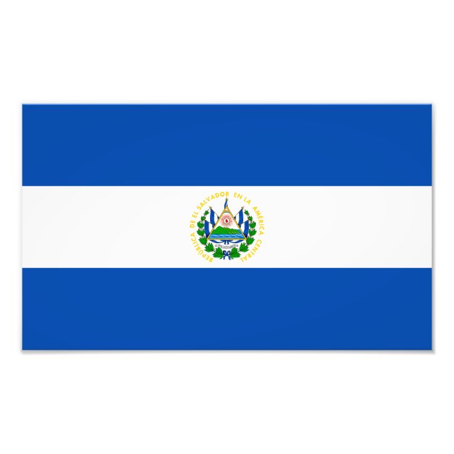 Foto Bandeira de El Salvador (Frente)