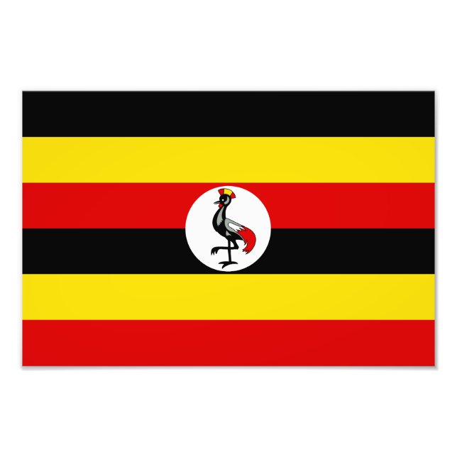 Foto Bandeira de Uganda (Frente)