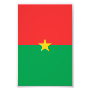 Foto bandeira do Burquina Fasso