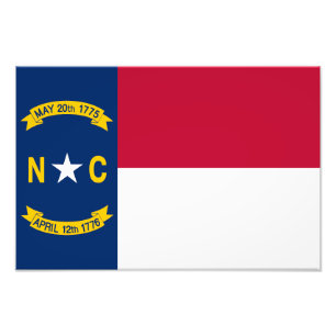 Foto Bandeira do Estado da Carolina do Norte