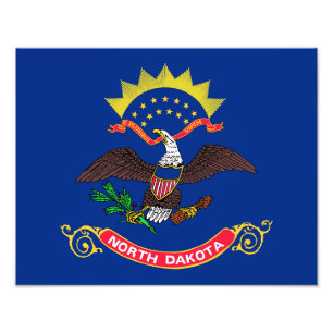 Foto Bandeira do Estado de Dakota do Norte