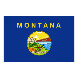 Foto Bandeira do Estado de Montana EUA