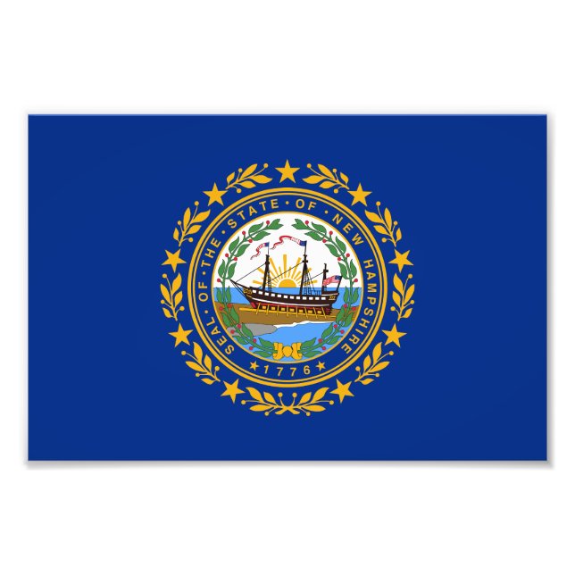 Foto Bandeira do Estado de New Hampshire (Frente)