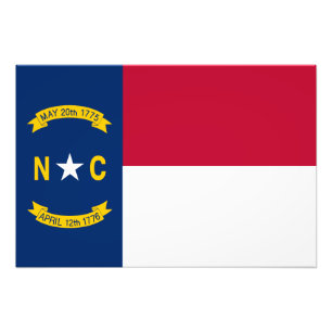 Foto Bandeira do estado de North Carolina