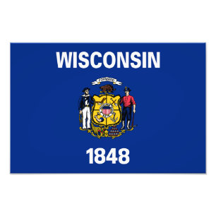 Foto Bandeira do Estado de Wisconsin