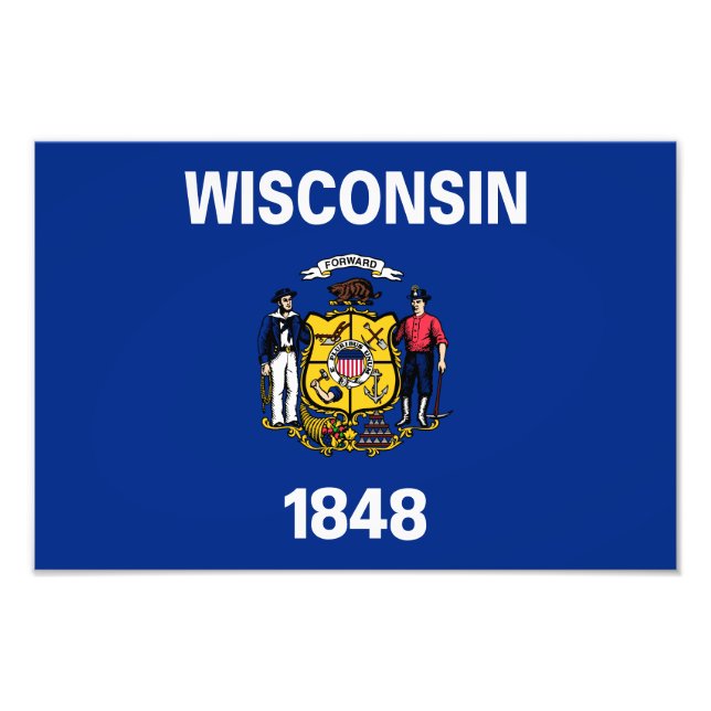 Foto Bandeira do Estado de Wisconsin (Frente)