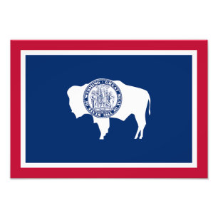Foto Bandeira do Estado de Wyoming